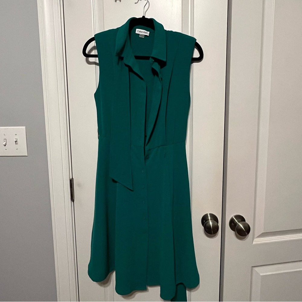 Teal Calvin Klein size 6 dress